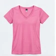 Pink women’s V-neck T-shirt